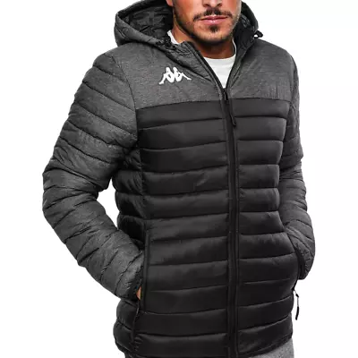 Kappa Mens Training Lamezio Black/ Grey Peformance Jacket • $100.95