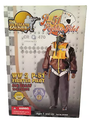 The Ultimate Soldier 1/6 WWII P-51 Fighter Pilot 9th USAAF 1944 Europe (NIB) • $47.50