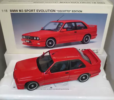 1/18 AUTOart MILLENNIUM E30 BMW M3 SPORT EVOLUTION CECOTTO EDITION RED #70566 • $453.42