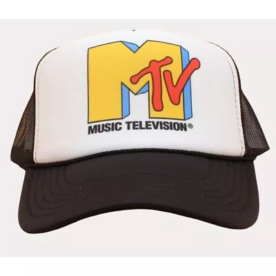 MTV Trucker Hat Vintage Mesh Hat New Adjustable Hat Music Television Hat • $18.99