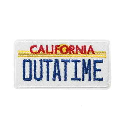 NEW Back To The Future Outatime License Plate 90s Style Fashion Iron On Patch  • $4.50