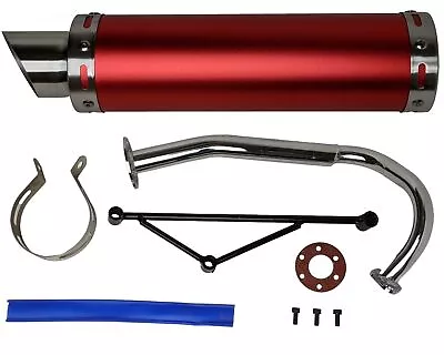 High Performance Exhaust System Muffler GY6 50cc Scooter Moped TaoTao Jonway RD • $47.97