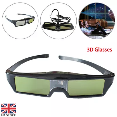 £13.69 • Buy USB Rechargeable Active Shutter 3D Glasses For DLP-Link Projector Optoma BenQ UK
