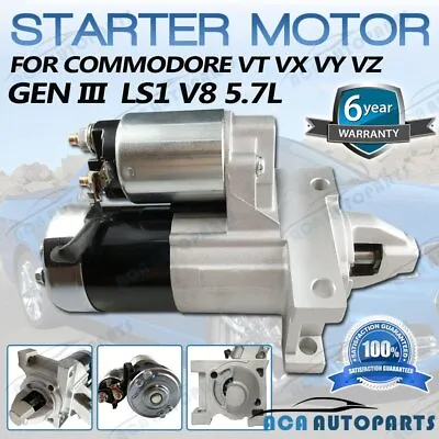 Starter Motor For Holden Gen 3 Ls1 V8 Commodore Monaro Vt Vy Vz Statesman Wh Wl • $91.99