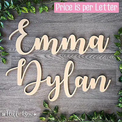 LARGE WOODEN LETTERS 20cm HIGH MDF Custom Cut Names & Words Price Is Per Letter • $8