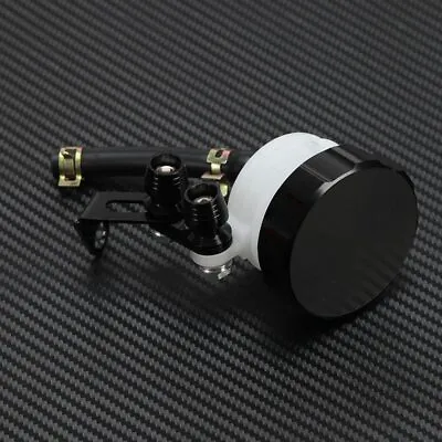 Motorcycle CNC Oil Cylinders Reservoir Front Brake Clutch Tank Fluid Cup Black • $9.49