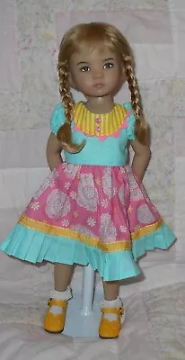 Kemper MINI HEIDI Mohair Doll Wig SIZE 7/8 BLONDE Braids/Bangs Full Cap NWT • $39.99