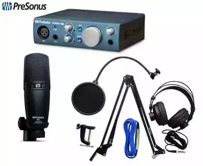 Presonus Podcast Bundle Audiobox Ione Usb Audio Interface & M7 Microphone & Boom • $285