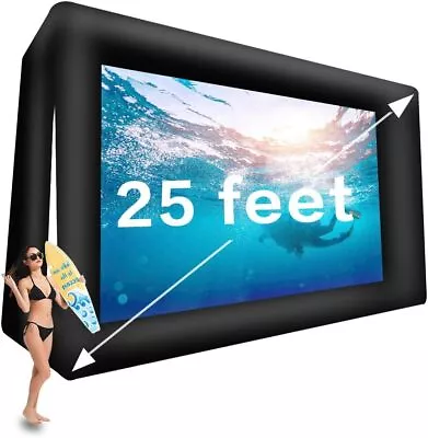 Huge Inflatable Movie Screen Outdoor Incl Blower - Seamless Front And Rear Proje • $139.98