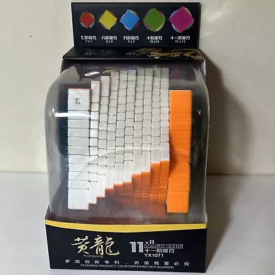 Yuxin HuangLong 11x11 Stickerless 11*11 Magic Cube Rubik’s Style Twisty Puzzle • $84.99