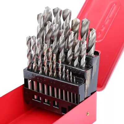 25PCS 3-13mm Twist HSS Steel Kit Metric Drill Bit Tool Set 118 Degree • $24.99