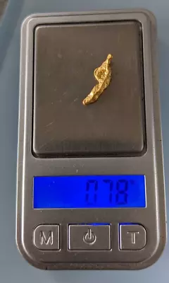 GOLD NUGGET - 0.78 Grams - STUNNING SHAPE!! *Approx. 15mm Long - AUSTRALIA (WA) • $149