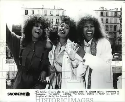 Press Photo Musical Group The Pointer Sisters In  The Pointer Sisters In Paris  • $19.99