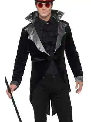 Mens Deluxe Vampire Jacket Coat Cloak Costume Halloween Adult L XL NEW • $19.99