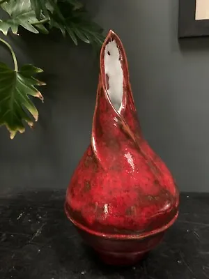 Very Unusual Signed Studio Pottery Vase • £16