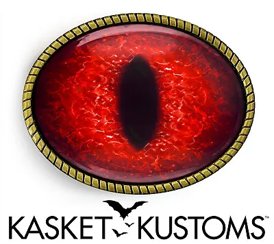 Monster Eye Belt Buckle - Red Dragon Eyeball Belt Buckle - 131-E • $35.99