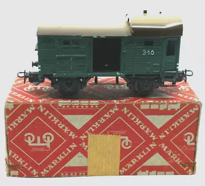 Vintage Metal Marklin HO Scale #310 Baggage Goods Car  Has Box Top • $23.99