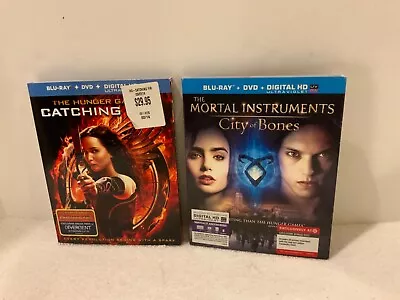 Lot Of 2 Action Blu-Ray Movies (Catching Fire & Mortal Instruments Cities Of Bo) • $7.50