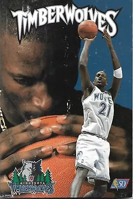 1996 - 97 Minnesota Timberwolves Media Guide - Kevin Garnett • $3.99