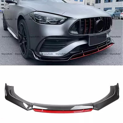 For Mercedes-Benz AMG35 AMG45 GT Front Bumper Lip Spoiler Splitter Carbon Fiber • $66.50