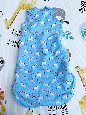 Jojo Maman Bebe Unicorn Sleeping Bag Sleep Sack 0-6 Months • £6