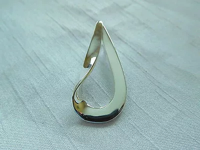 Solid Sterling Modernist Pendant 1-13/16  Mexico I-5112 • $19.99