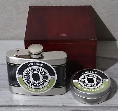 The Men's Soap Shop 2pc Cedarwood & Patchouli Shaving Set In Wooden Box *NEW* • $23.99