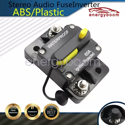 60AMP Circuit Breaker Reset Car Auto Marine Stereo Audio FuseInverter 12V DC • $10.39