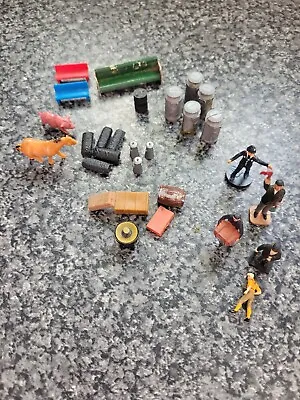 £4 • Buy OO Gauge Collection Of Animals,people And Mixed Goods For Hornby Train Layout