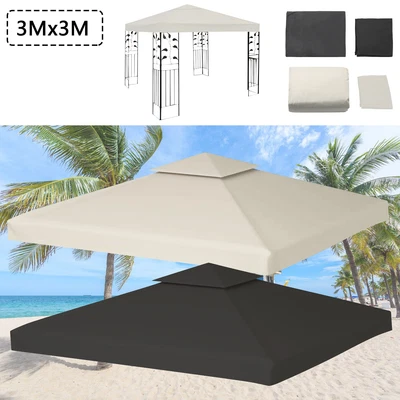 £33.99 • Buy Canopy Top Cover 3x3m Replacement Roof Shelter Gazebo Outdoor Garden BBQ UV