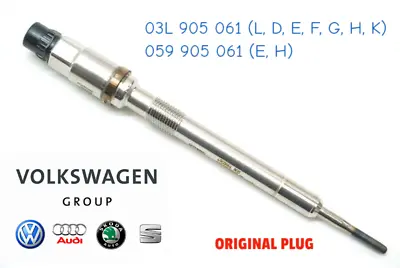 Original VAG OEM Glow Plug With Pressure Sensor 03L905061: Audi VW Skoda Seat • $145.61