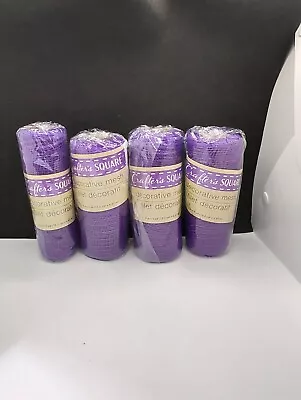 NWOT! 4 Rolls (Purple) 6  X 5 Yards CRAFTER'S SQUARE Brand Decorative Mesh   • $12.99