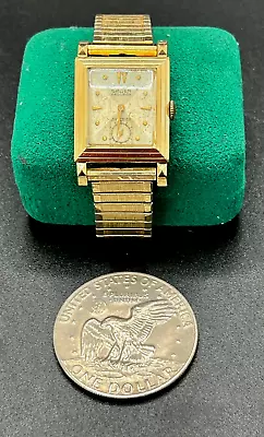 Vintage GRUEN 10kt Gold Filled Automatic Precision 17J Mens Watch SEE DETAILS • $12.50