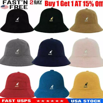 Hip-Hop Fashion Classic Kangol Bermuda Casual Bucket Hat CapSports Hat Men Women • $18.69