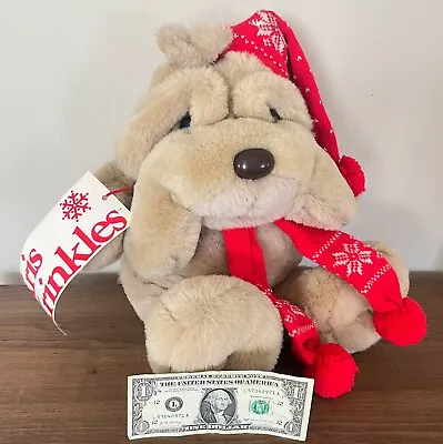 Vtg Kris Krinkles Xmas Plush Shar Pei BullDog Puppy ~ 1984 Target Commonwealth • $16.25