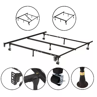 Heavy Duty 7-Leg Adjustable Metal  Bed Frame Queen Full Full XL Twin Twin XL • $69.99