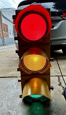 Vintage Metal Original Eagle Signal Corp. Street Traffic Light Works • $299