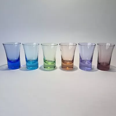 6 Vintage Harlequin Shot Liqueur Glasses. Mid Century. 60ml • $25