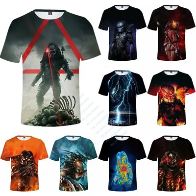 The Predator Movie T-shirt Men Teens Summer Cooling Casual Short Sleeve T-shirts • $15.95