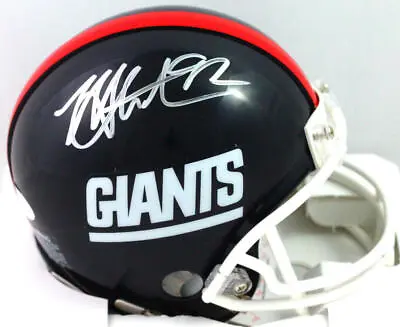Michael Strahan Autographed NY Giants 81-99 TB Mini Helmet - Beckett W *SILVER • $139