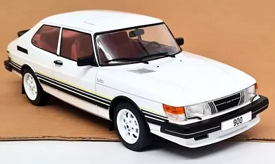 MCG 1/18 - Saab 900 Turbo White 1981 Diecast Scale Model Car • $148.46