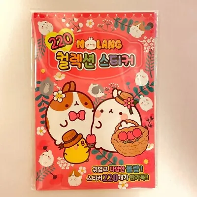 Molang Piu Piu Anime Comic Stickers Book Bunny Lot 220 Pcs 14 Sheets No Repeats • $17.98