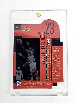 MINT W/PEEL DIE CUT HOLO VIEW Michael Jordan 1996-97 Upper Deck UD3 Star Focus • $17.95