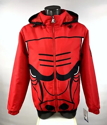 CHICAGO BULLS NBA Starter BIG BULLS LOGO Hooded Jacket RED S M L XL 2X • $129.99