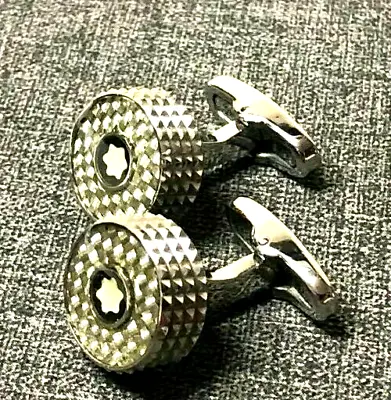 Men’s Montblanc Stainless Steel Round Star Shirt Cuff Cufflinks • $48.95