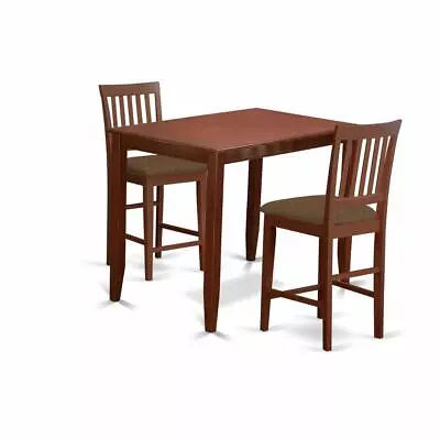 BUVN3-MAH-C 3 Pc Counter Height Table Set-Table And 2 Dinette Chairs. • $350.71