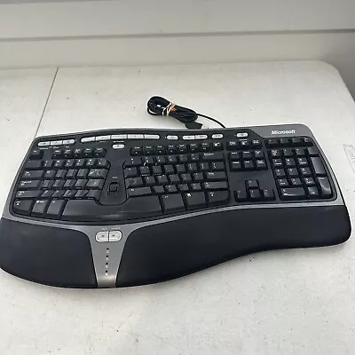 Microsoft Natural Ergonomic Keyboard 4000 V1.0 KU-0462 Model 1048 USB Wired READ • $30