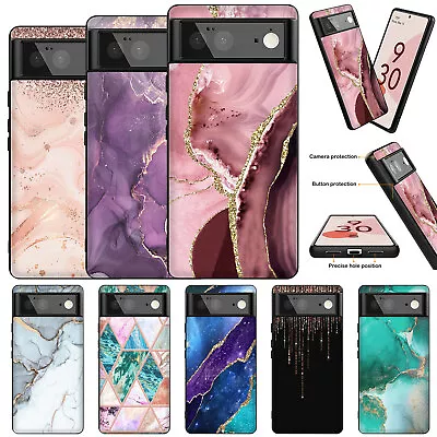 For Google Pixel 8 Pro 7A 6A 5A 4A XL Marble Texture Print Phone Case Soft Cover • £5.03