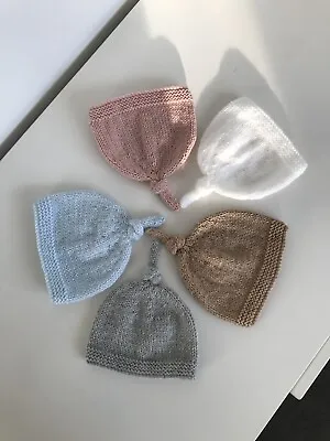 Hand Knitted Newborn Hats • £3.50