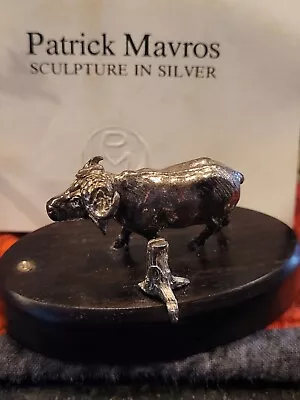 Patrick Mavros Sterling Water Buffalo Sculpture  • $50